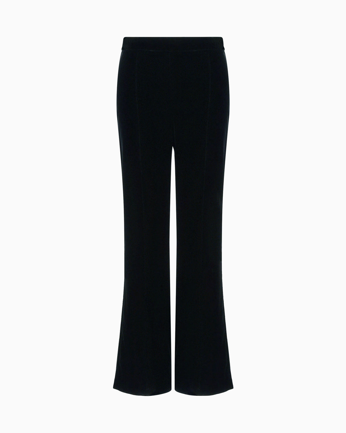 Cropped trousers in velvet