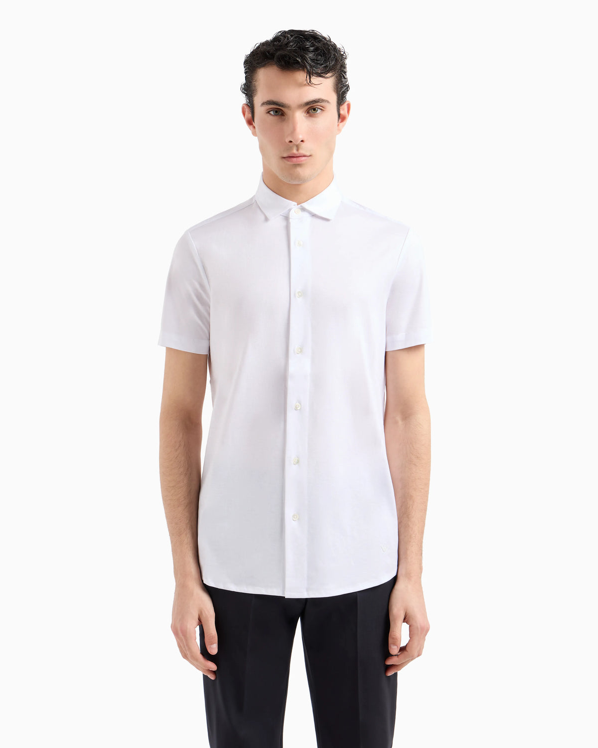ASV short-sleeved Lyocell-blend jersey shirt