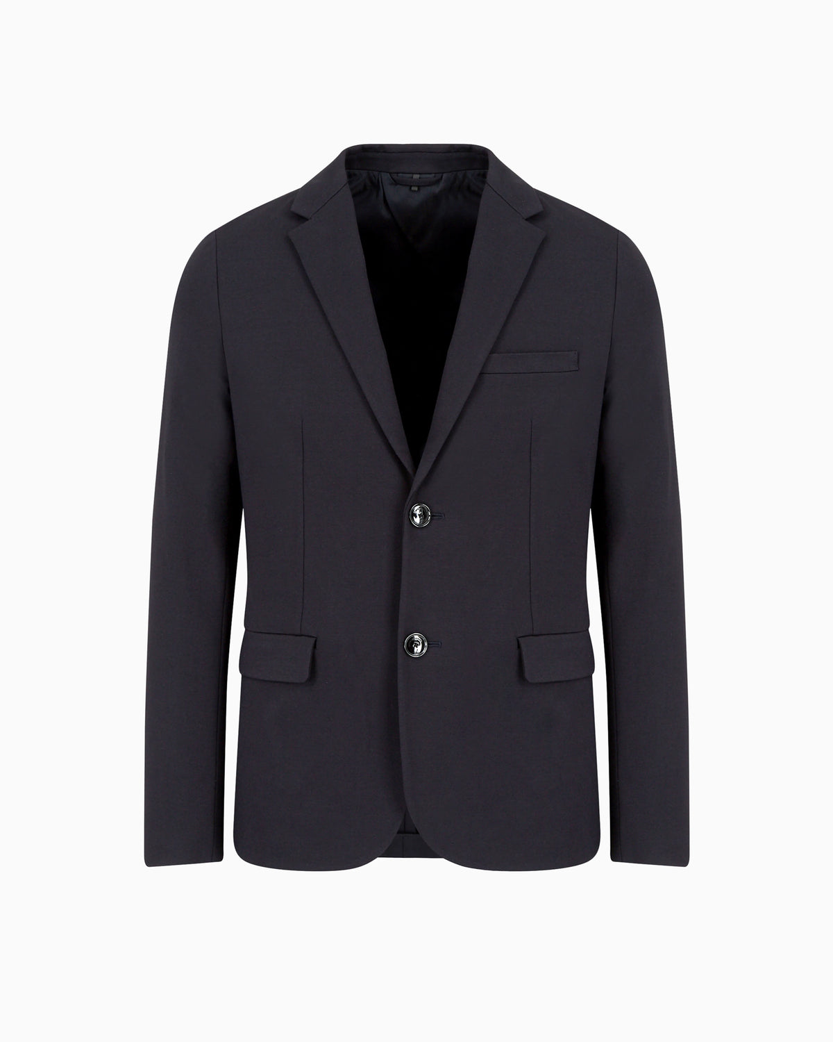 Single-breasted jacket in viscose jersey Essential