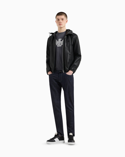 J06 Worn-effect wash, slim-fit, 8 oz denim jeans