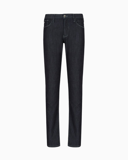 J06 Worn-effect wash, slim-fit, 8 oz denim jeans