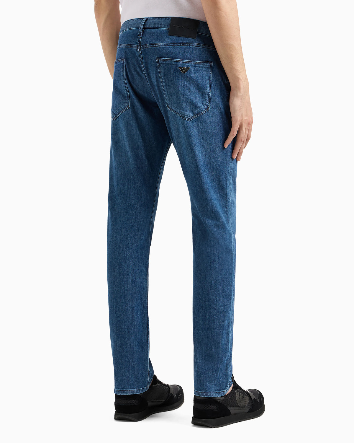 J06 Worn-effect wash, slim-fit, 8 oz denim jeans