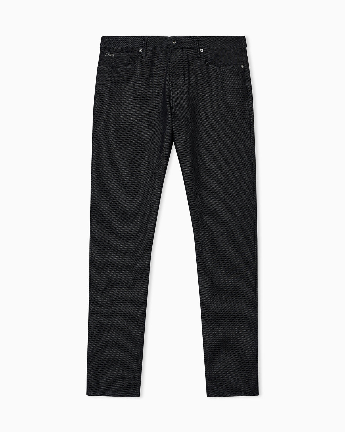 J06 Slim-fit, cotton-blend trousers with micro-armure polka dots