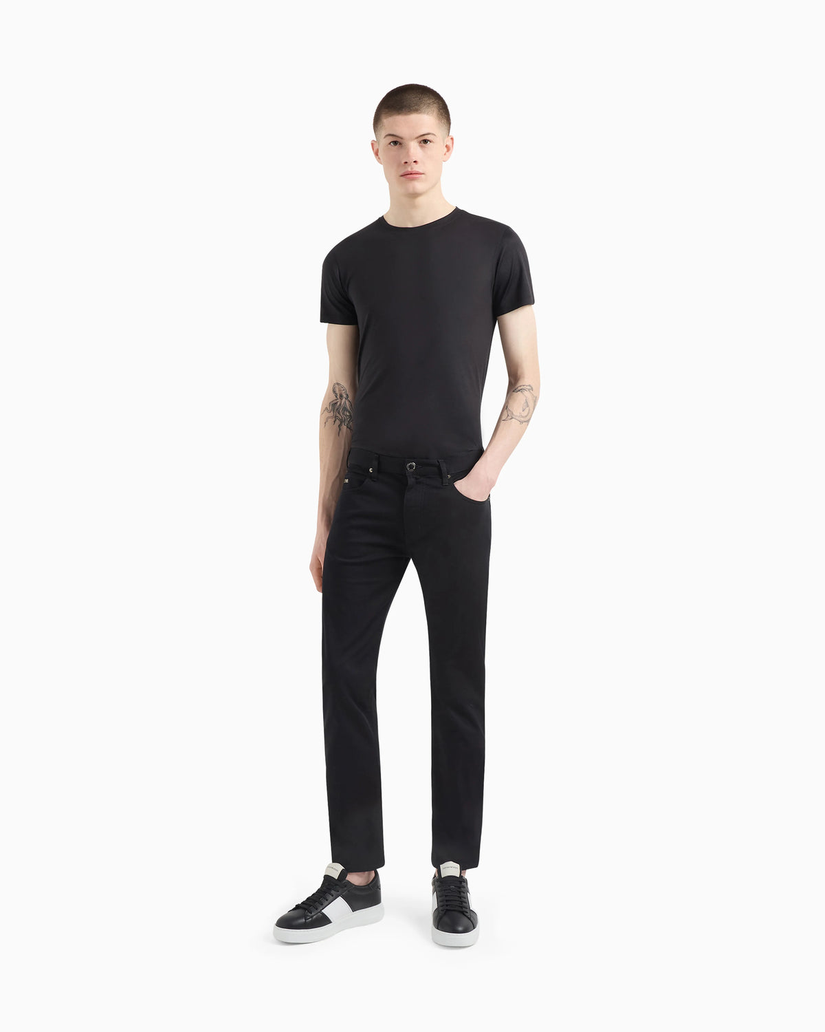 J45 Regular-fit, stretch-gabardine jeans