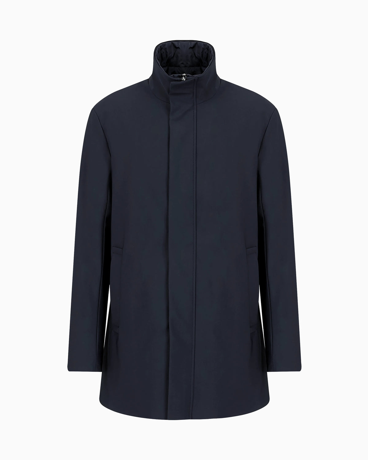 Nylon trench coat with removable gilet