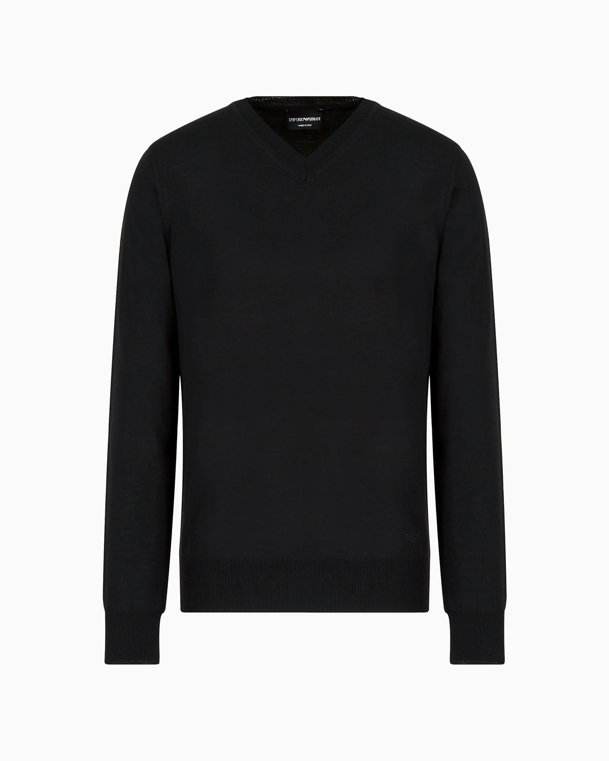 Pure virgin wool V-neck jumper