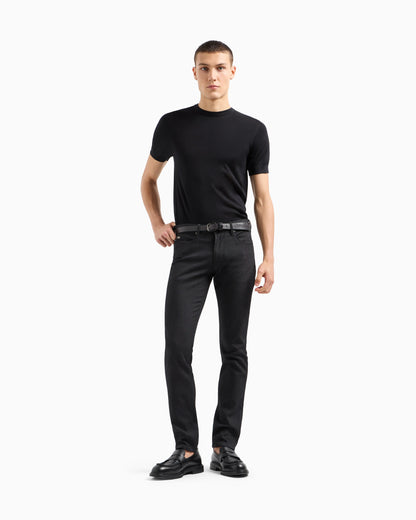 Plain-weave pure-silk jumper