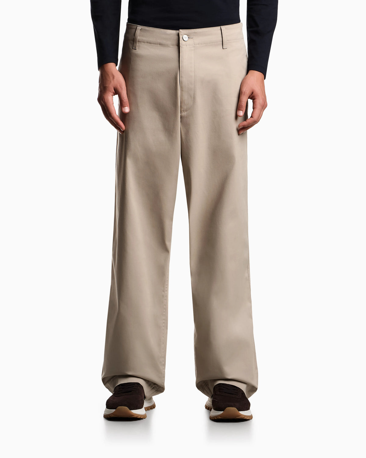 Organic chino Essential in stretch cotton gabardine