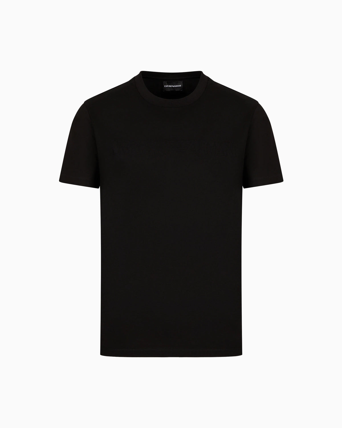Jersey T-shirt with jacquard logo