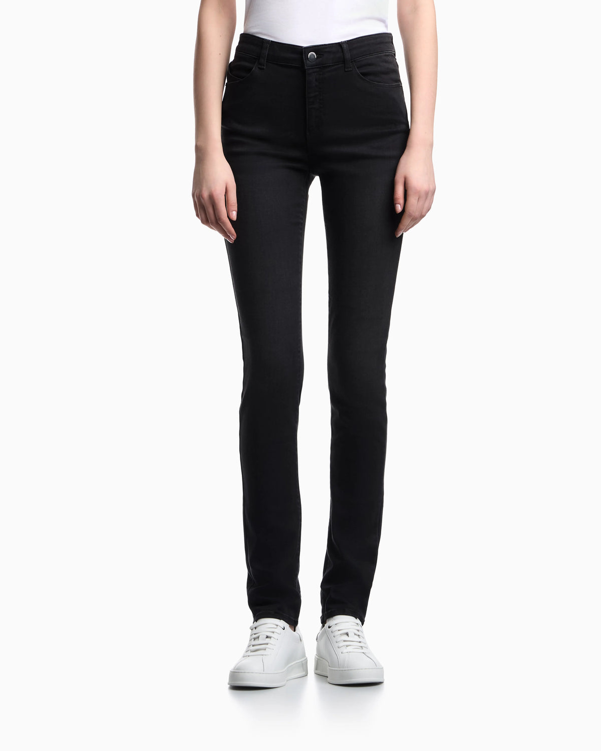 High rise jeans in skinny stretch denim Essential