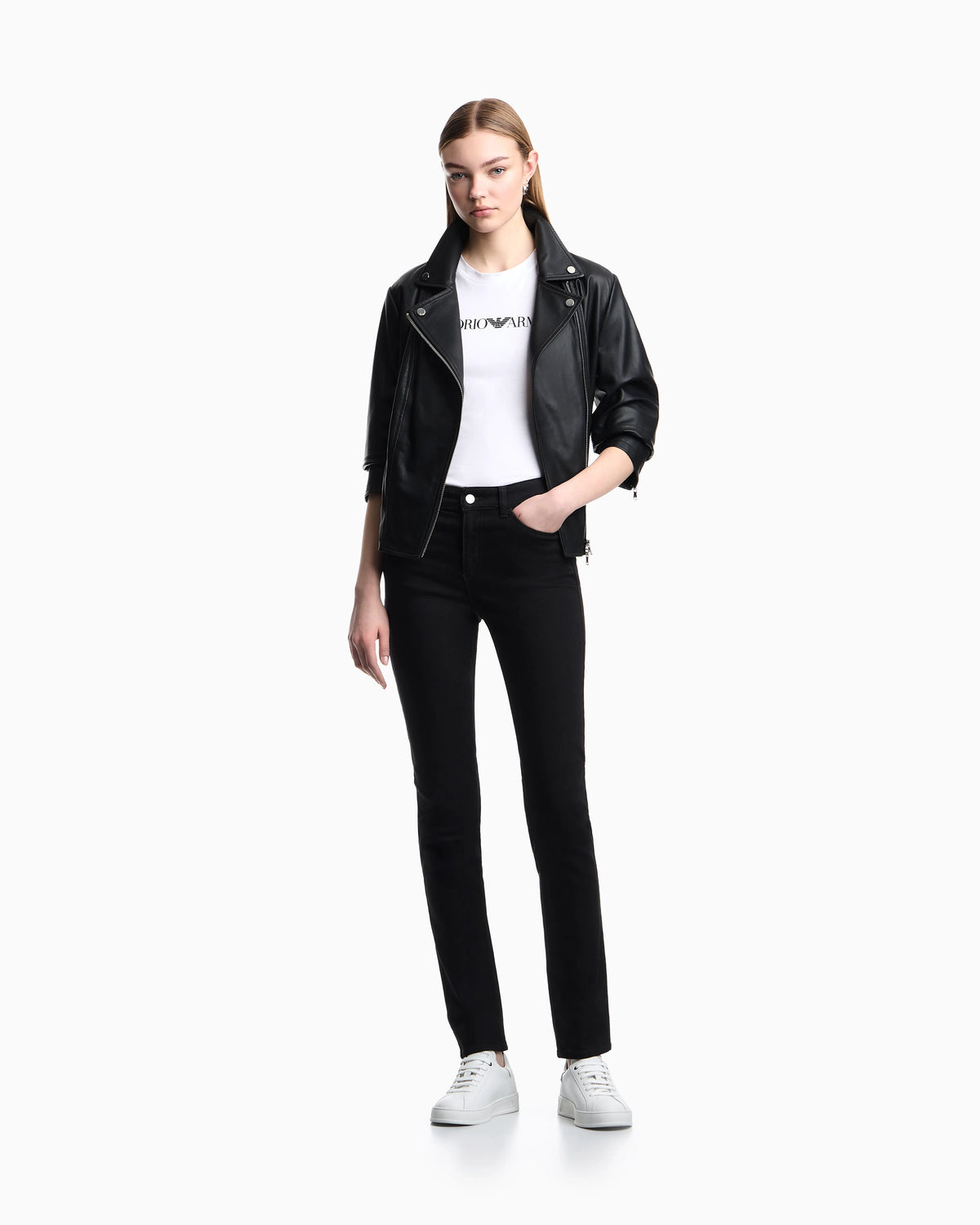 High waist skinny leg jeans in stretch denim Essential