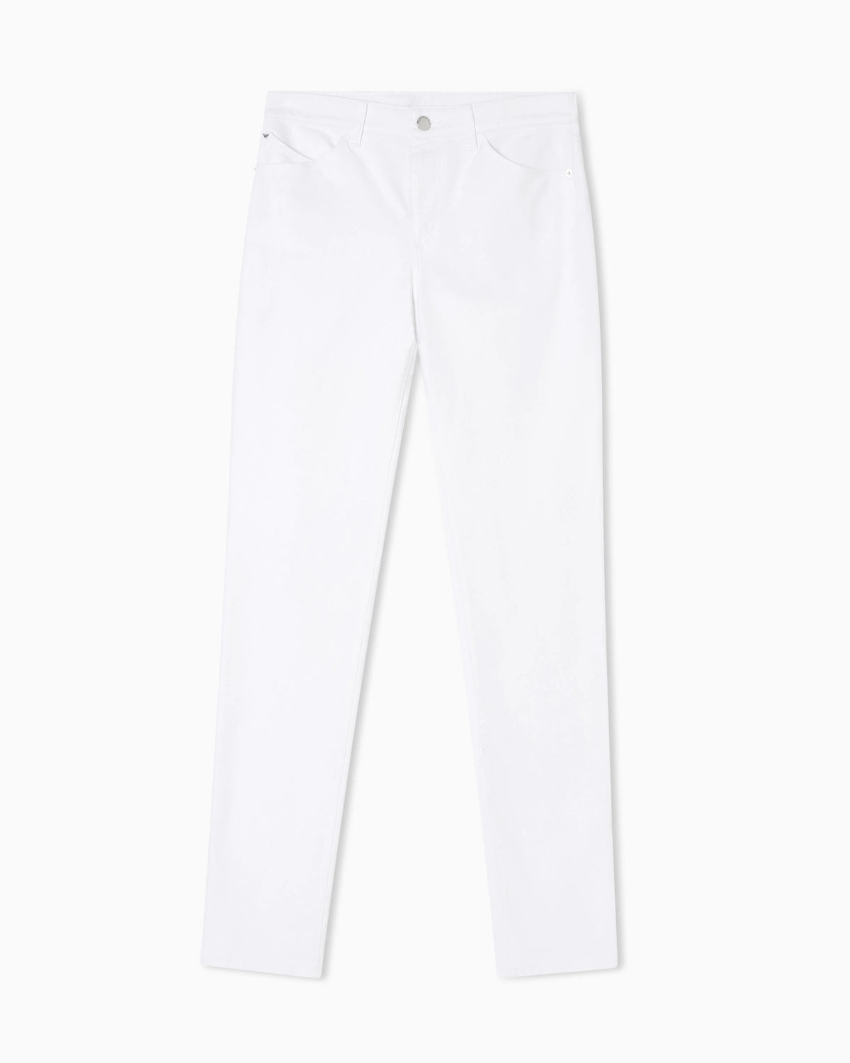 Skinny leg jeans with high rise in stretch denim Essential