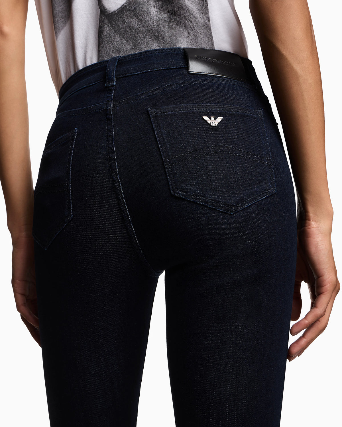 J20 high-waisted super skinny leg jeans in Lyocell denim