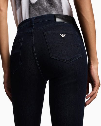 J20 high-waisted super skinny leg jeans in Lyocell denim