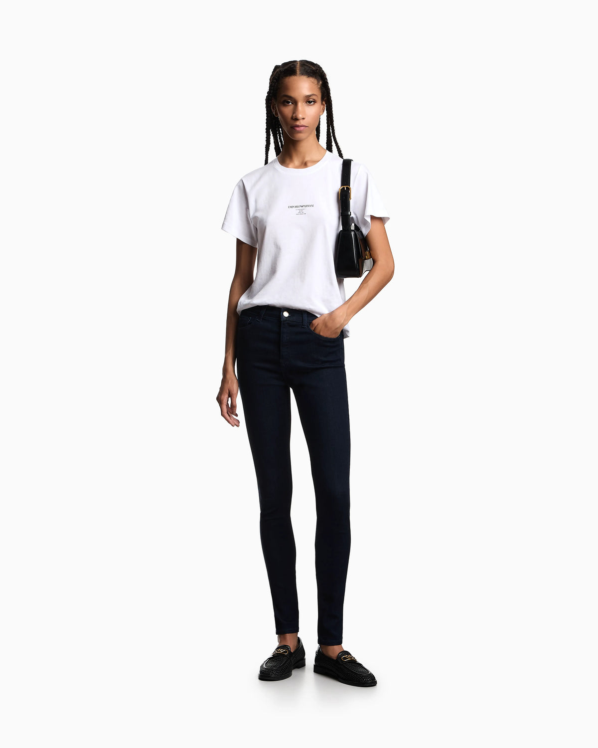 J20 high-waisted super skinny leg jeans in Lyocell denim