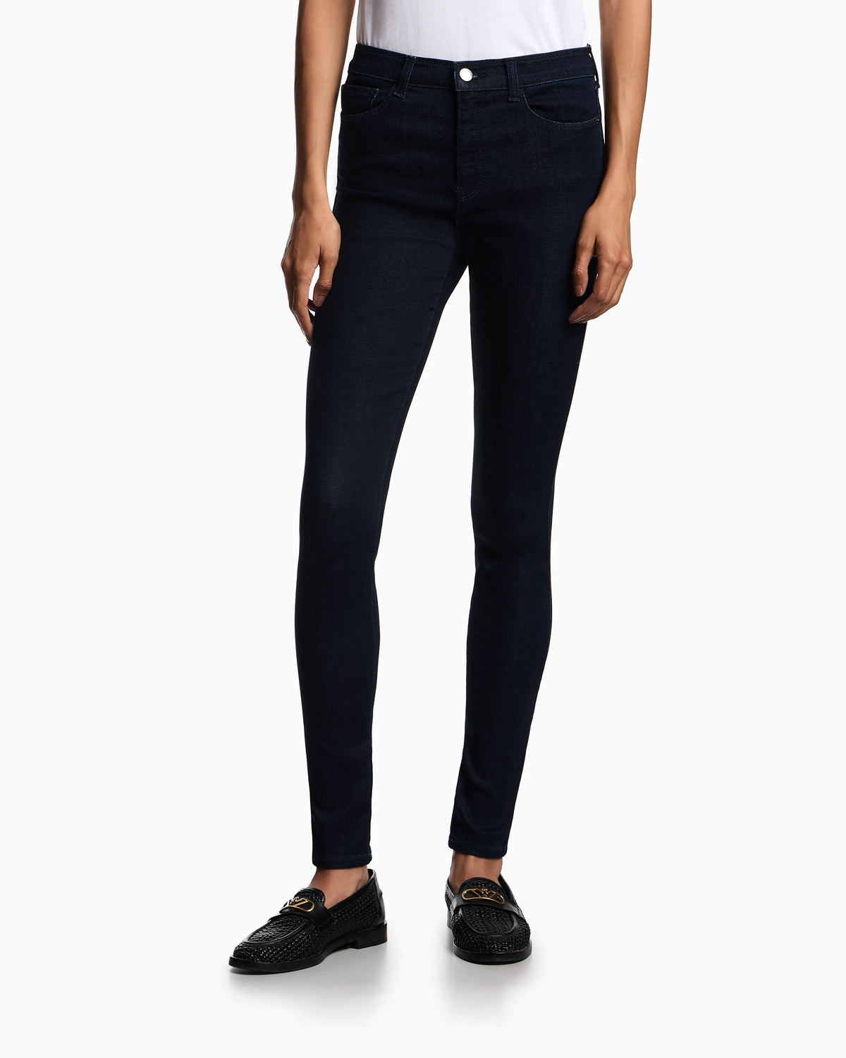 J20 high-waisted super skinny leg jeans in Lyocell denim