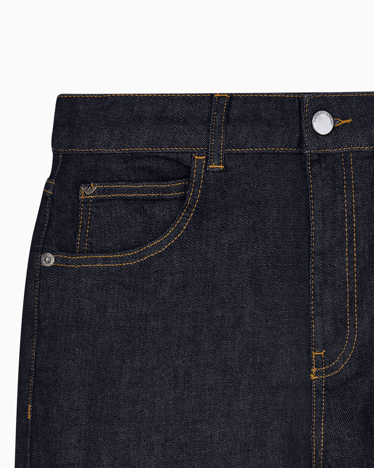 Denim slim fit mercerized jeans with 5 pockets Essential