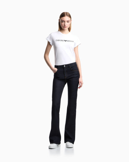 Denim slim fit mercerized jeans with 5 pockets Essential