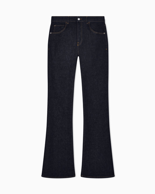 Denim slim fit mercerized jeans with 5 pockets Essential