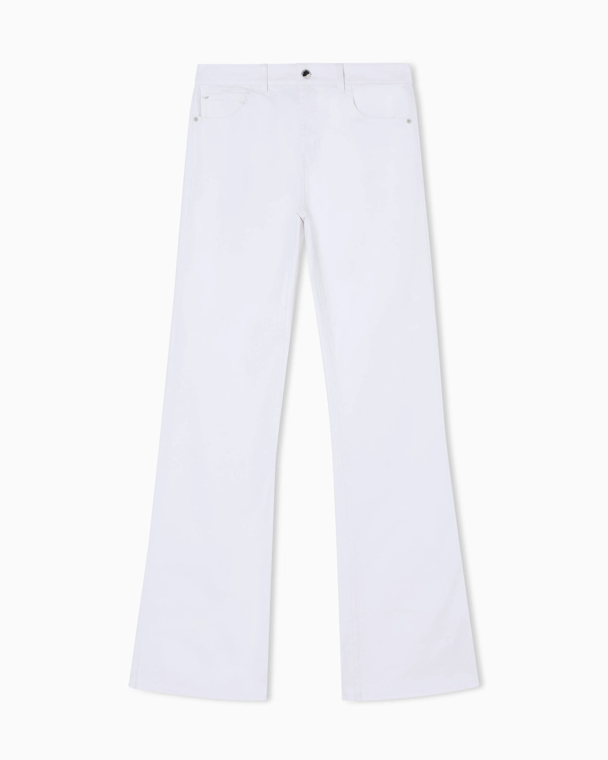 J47 Mid-rise flared-hem jeans in light worn stretch denim