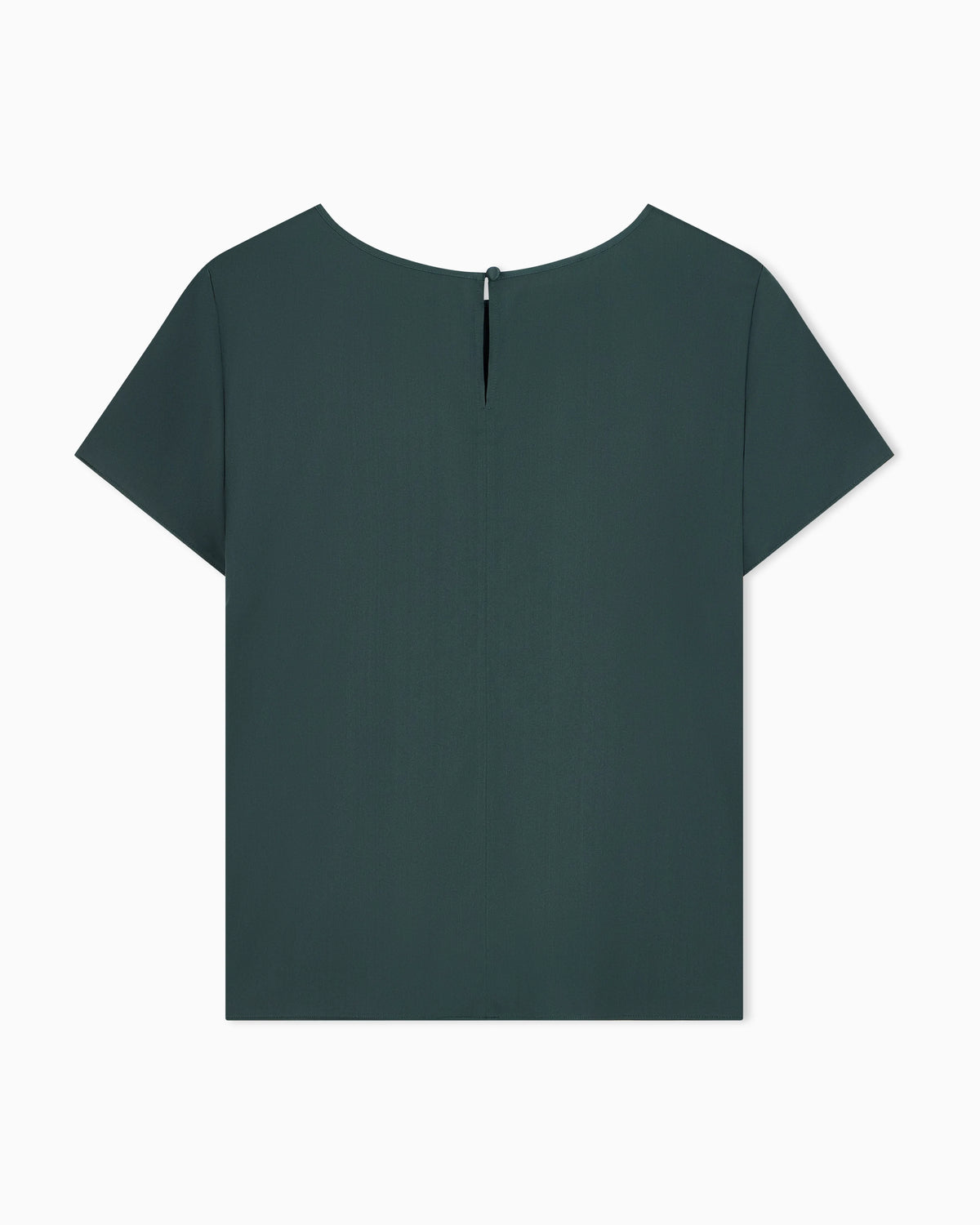 Satin blouse in a silk blend with short sleeves Essential