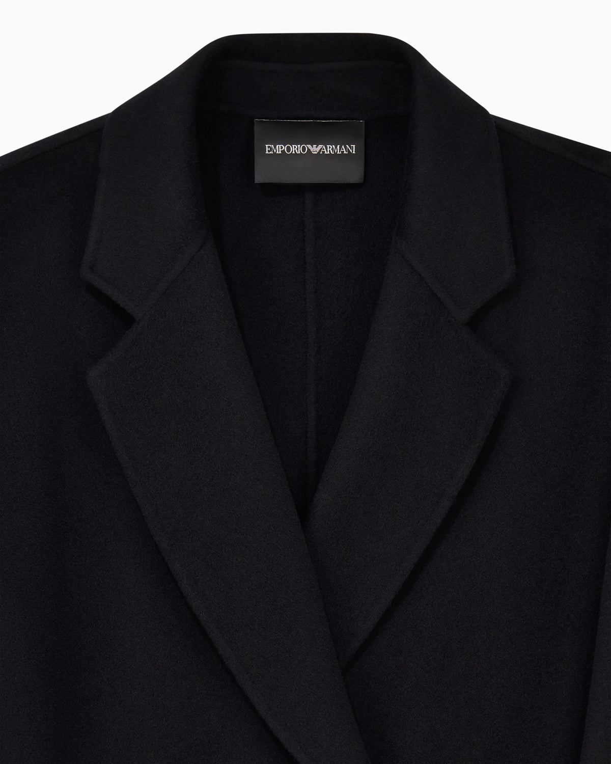 Double-breasted wool and cashmere coat Essential