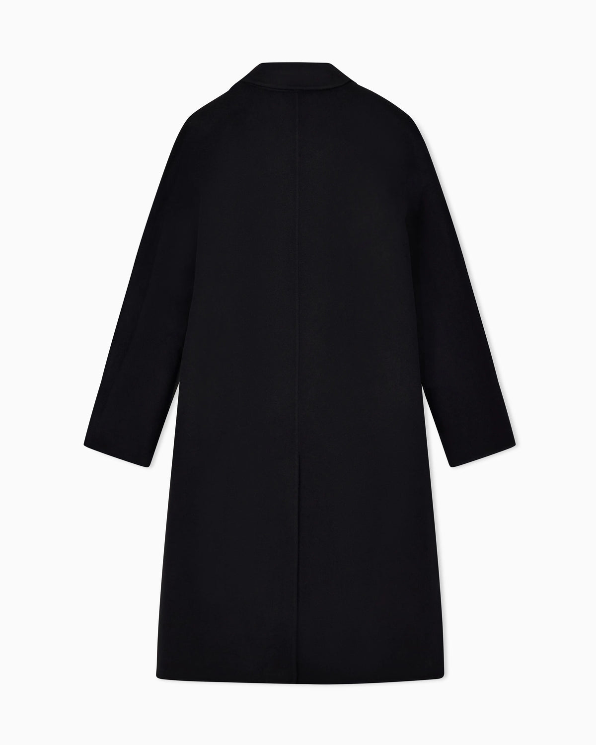 Double-breasted wool and cashmere coat Essential