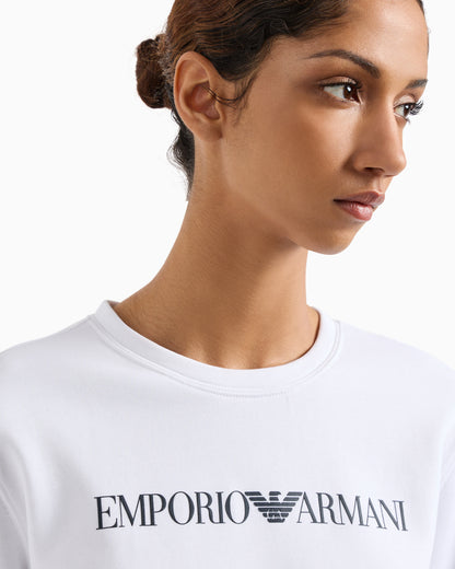 Logo sweatshirt in organic cotton jersey Essential