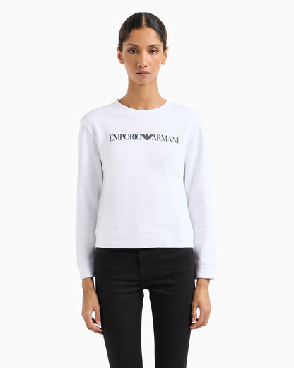 Logo sweatshirt in organic cotton jersey Essential