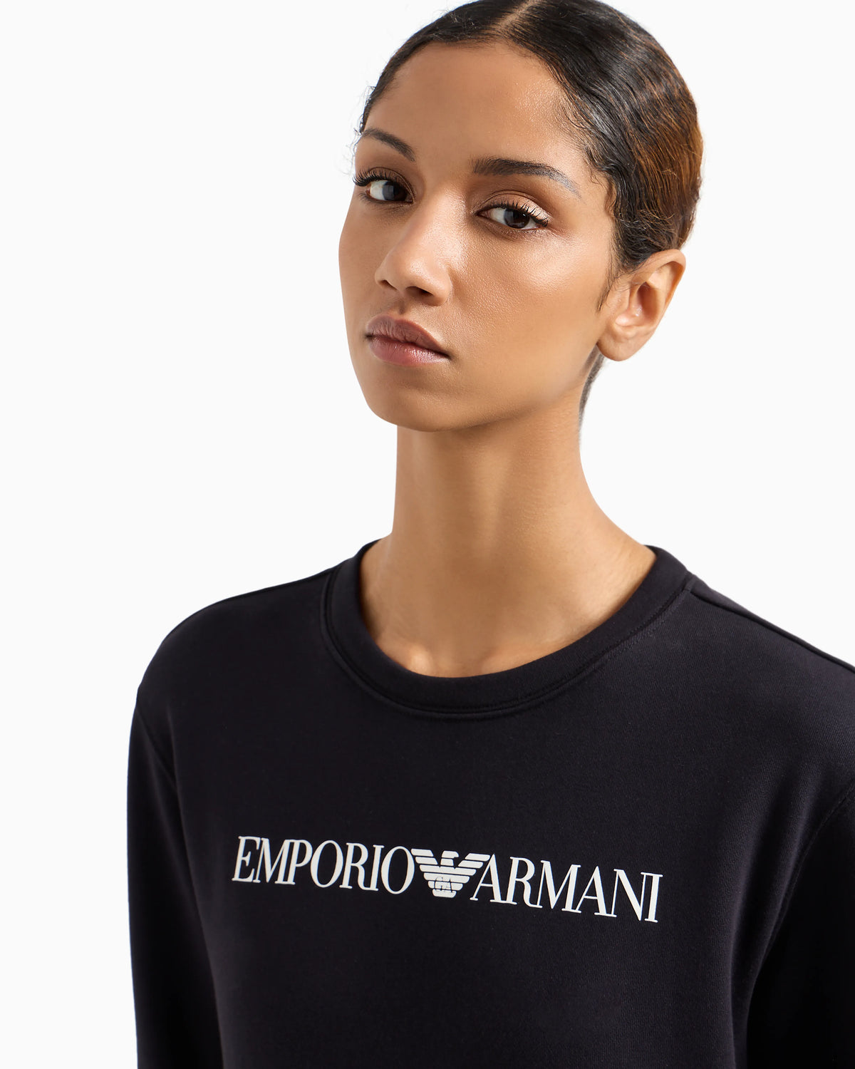 Logo sweatshirt in organic cotton jersey Essential