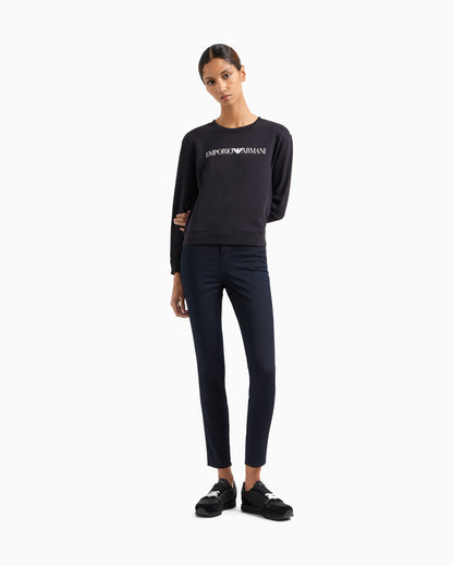 Logo sweatshirt in organic cotton jersey Essential