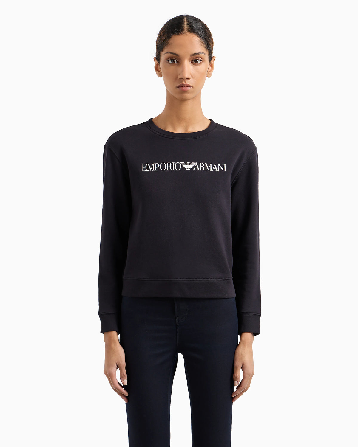 Logo sweatshirt in organic cotton jersey Essential