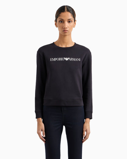 Logo sweatshirt in organic cotton jersey Essential