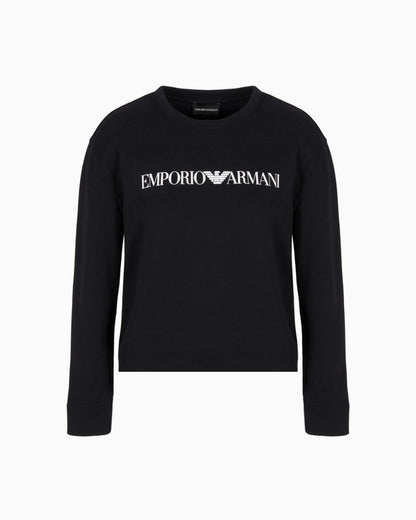 Logo sweatshirt in organic cotton jersey Essential