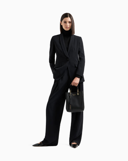Pure virgin-wool rollneck