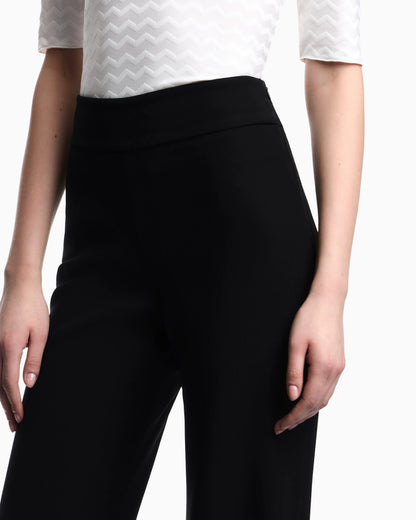 Flowy trousers Essential in techno cady with a high waist