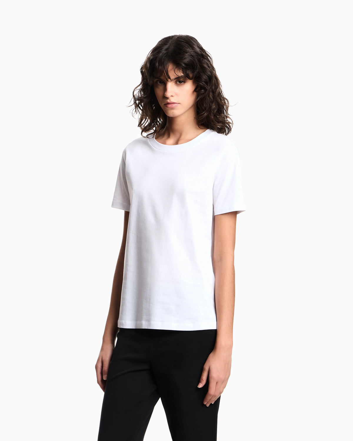 Jersey t-shirt in Pima cotton with a crew neck Essential