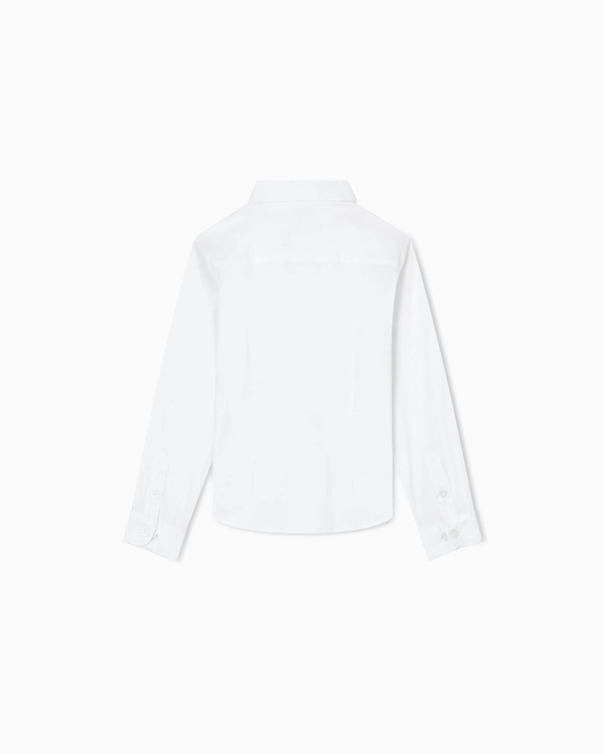 Poplin shirt with monochromatic eagle embroidery