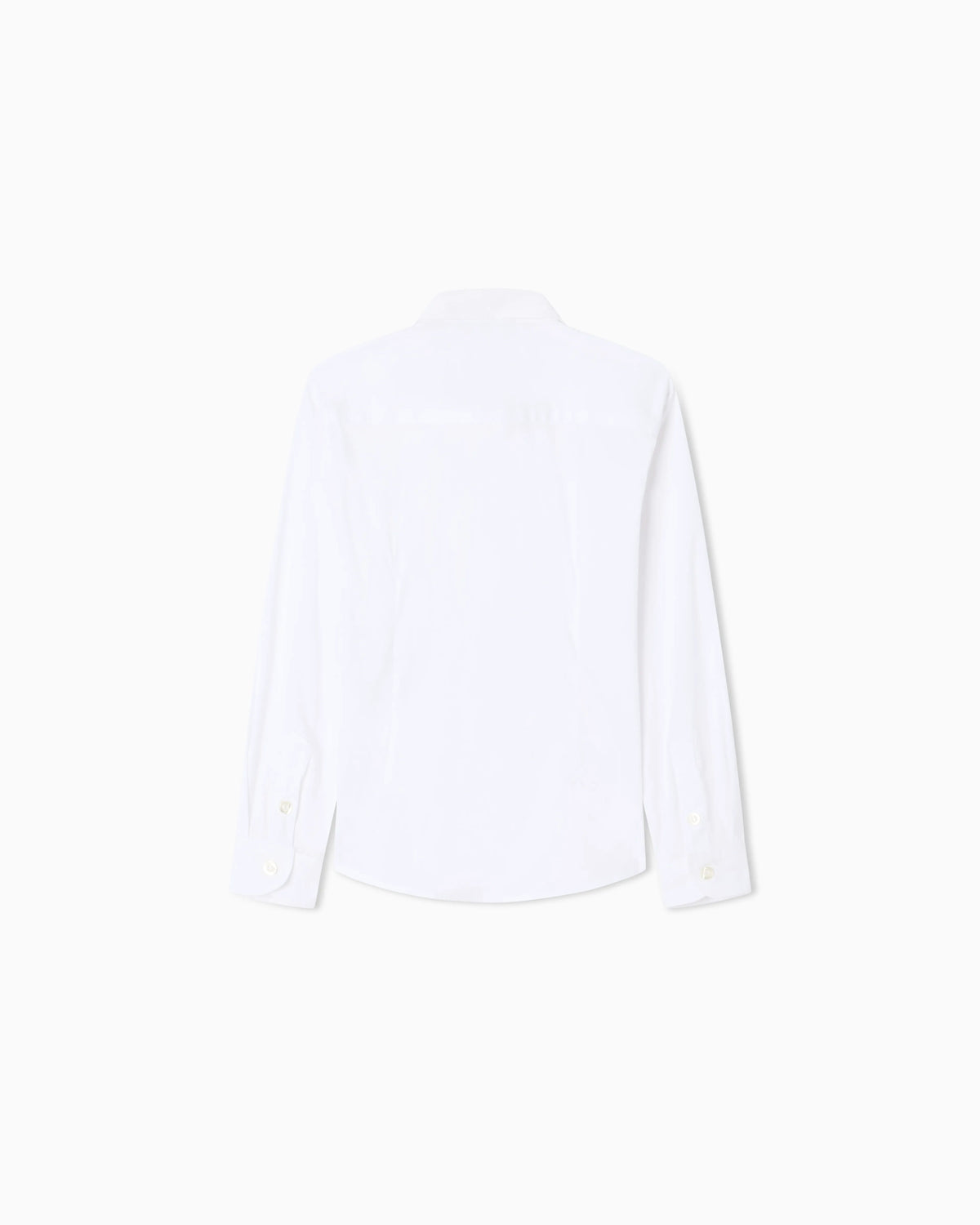 Poplin shirt with monochromatic eagle embroidery