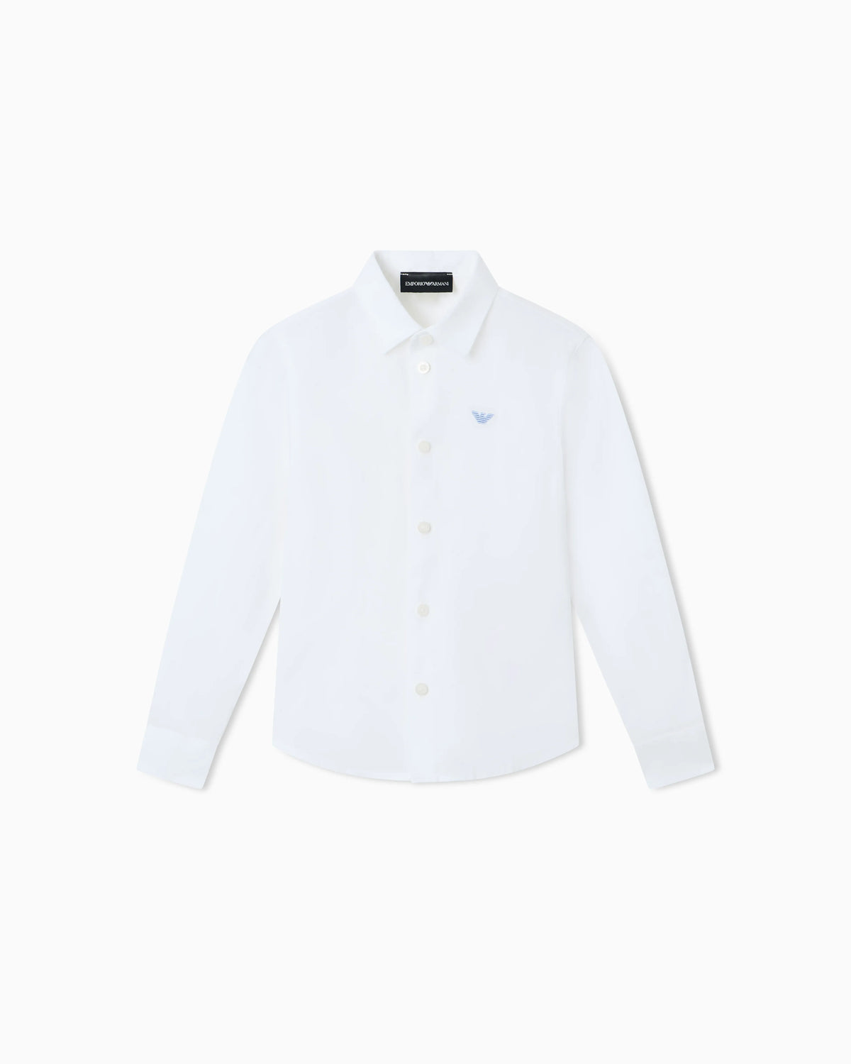 Linen shirt with eagle embroidery