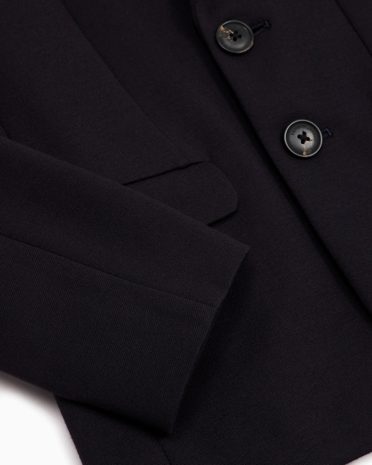 Stitched-jersey single-breasted jacket