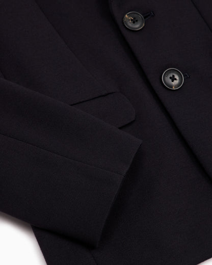 Stitched-jersey single-breasted jacket