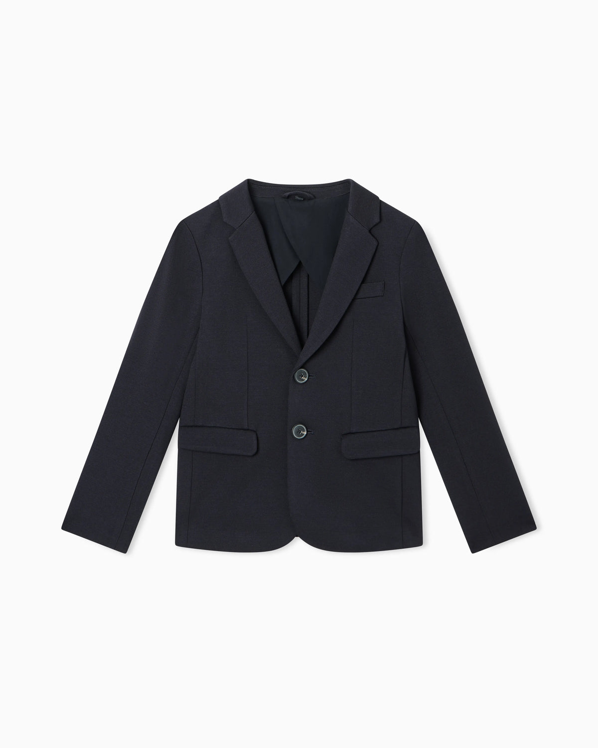 Stitched-jersey single-breasted jacket