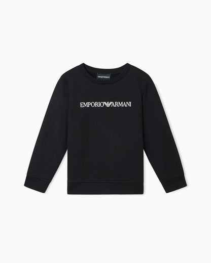 Modal-blend jersey sweatshirt with logo