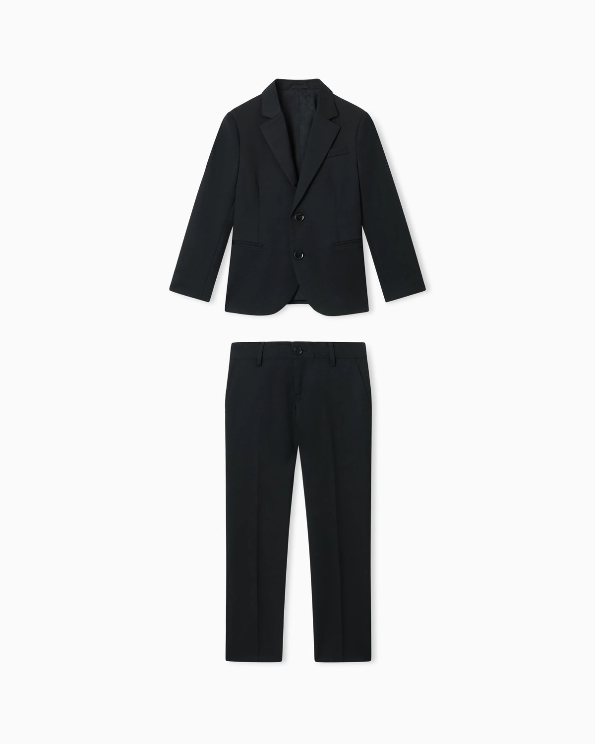 Single-breasted suit in light virgin wool