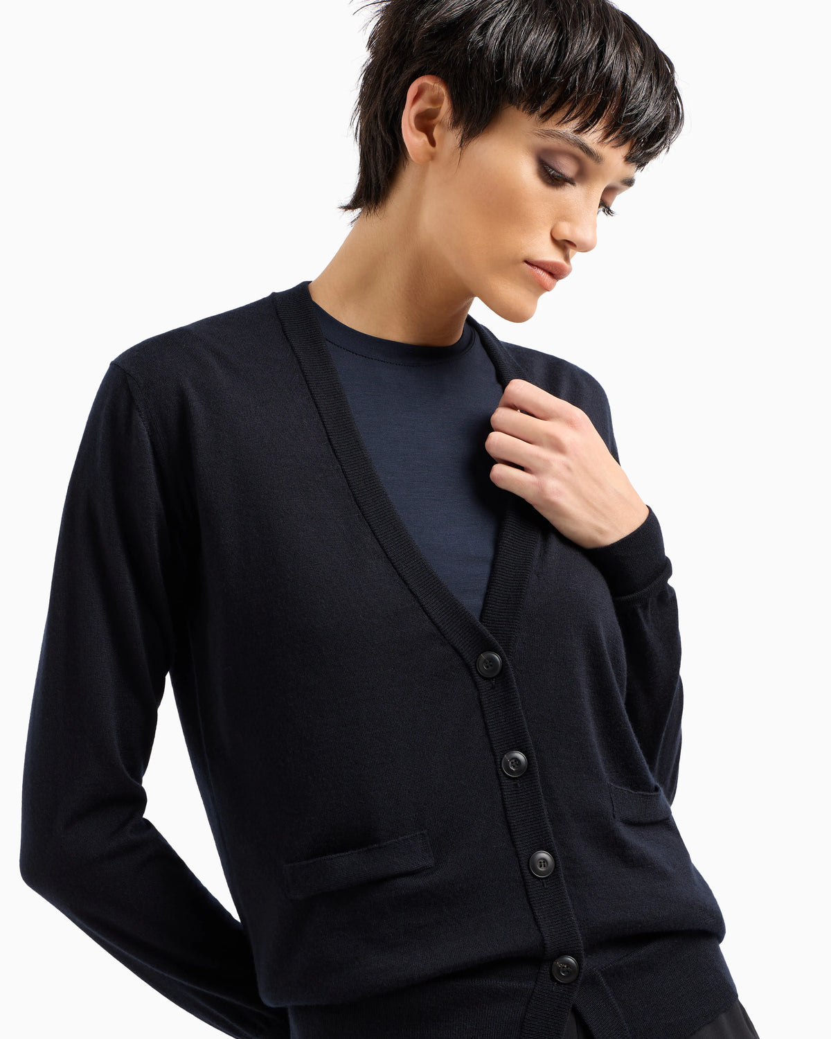 Pure cashmere long cardigan