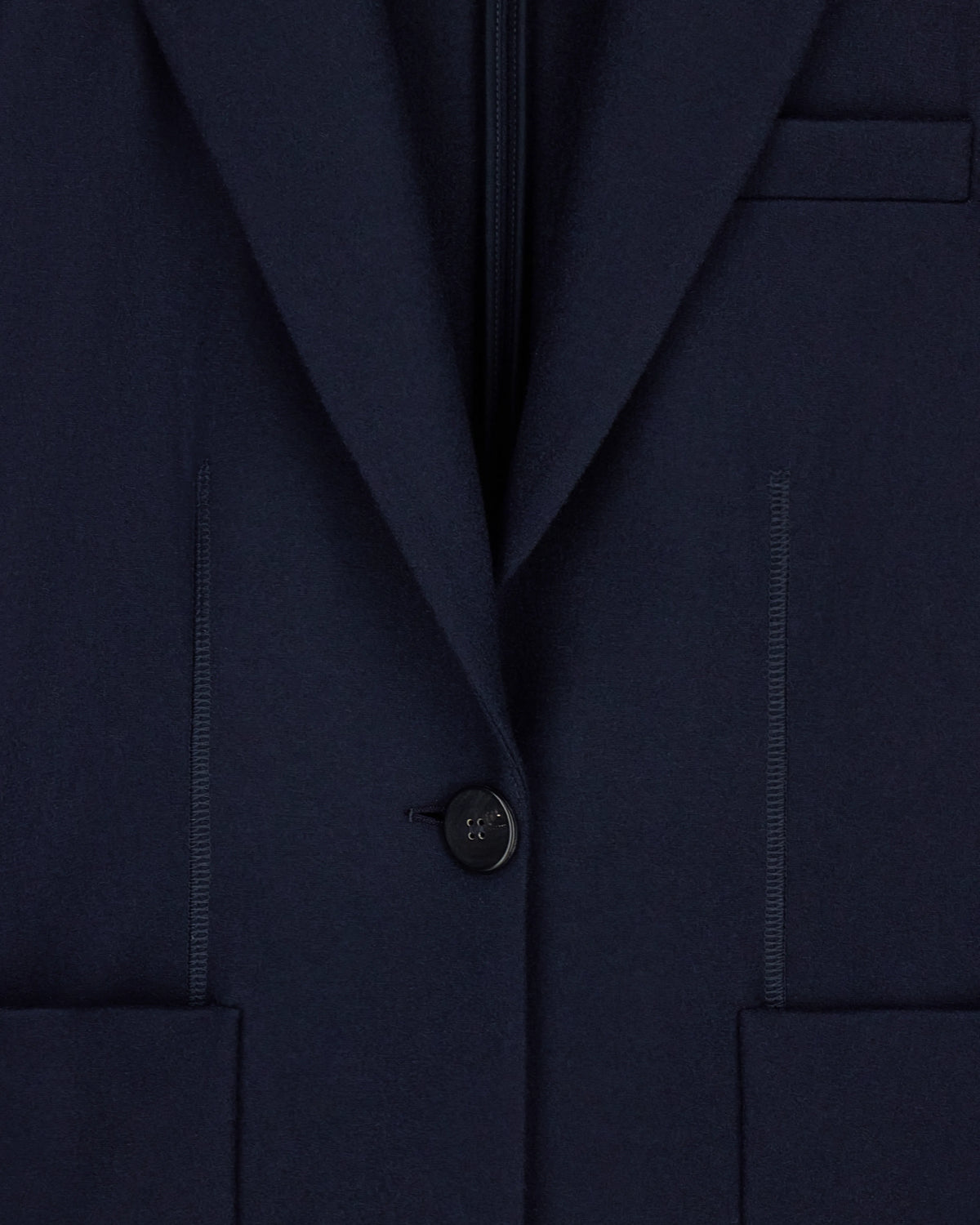Single-breasted jacket in pure cashmere jersey