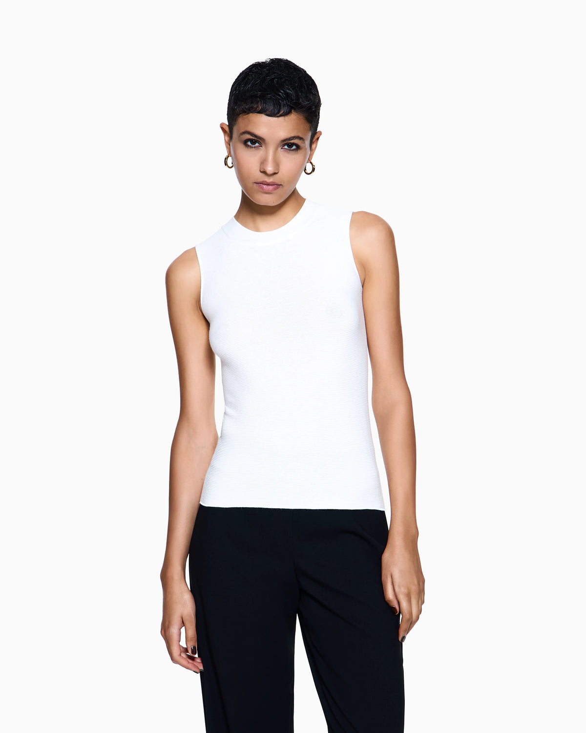 Top in ottoman fabric