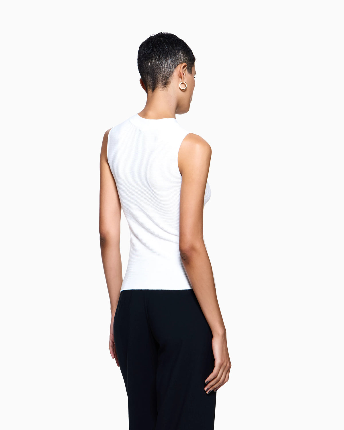 Top in ottoman fabric