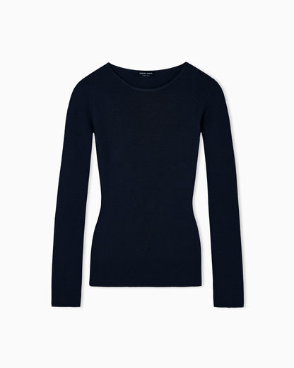 Long sleeve jumper in seamless viscose blend